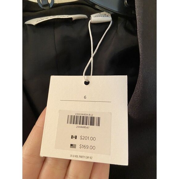 Janie and Jack x Rachel Zoe Wool Blend Black Tuxedo Jacket Boys Size 6 NWT - Picture 6 of 9